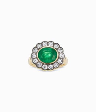 Alexandra 14K Yellow Gold and Emerald Ring